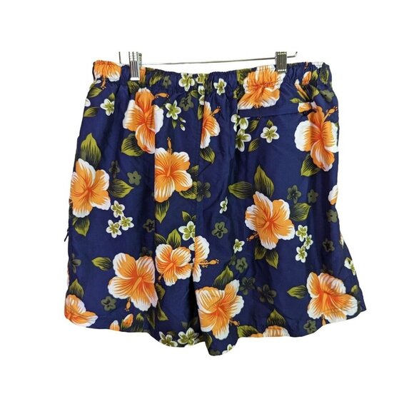 Sand N Sun Swim Trunks Shorts Hawaiian Beach Floral Mesh Lining Mens size XL 40 - Picture 8 of 8